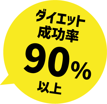 ダイエット成功率90％以上